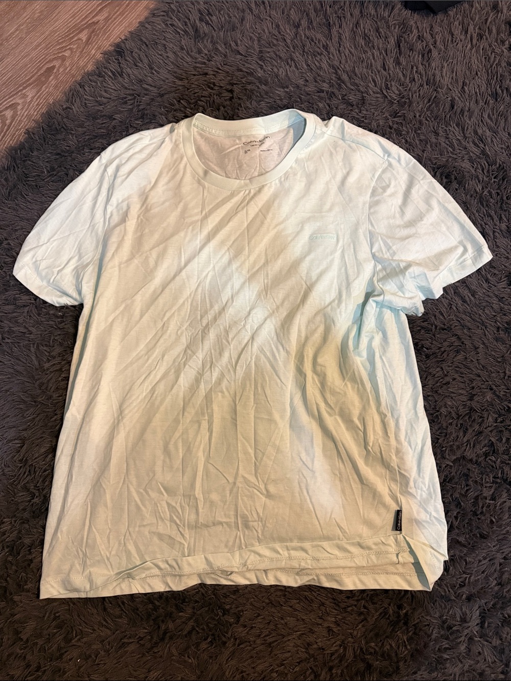 Calvin Klein Light Blue Short-Sleeve Crew Tee